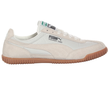 Squash 2000 White Mesh & Suede Trainers