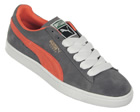 Puma Suede Classic Grey/Orange Trainers