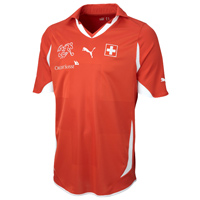 Puma Switzerland Home Replica Shirt - Red.