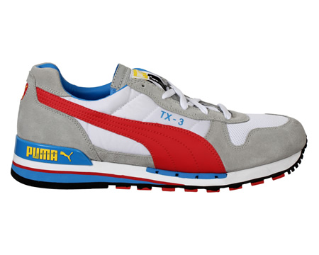 Puma TX-3 White/Red Mesh Trainers