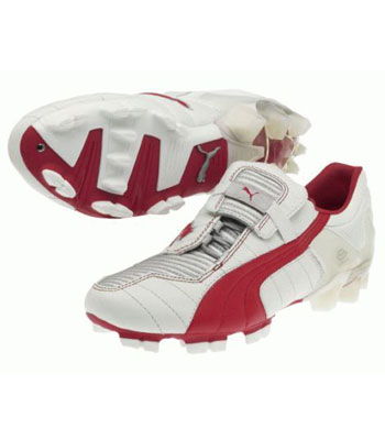 V-Konstrukt III FG Football Boots White/Silver/Red