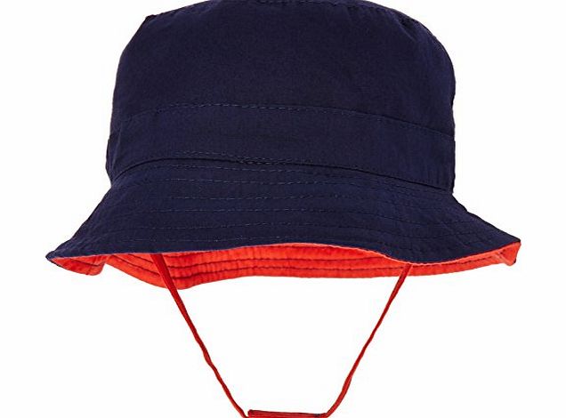 Pumpkin Patch Boys Reversible Sunhat, Red/Blue, 3-5 Years (Manufacturer Size:Medium)