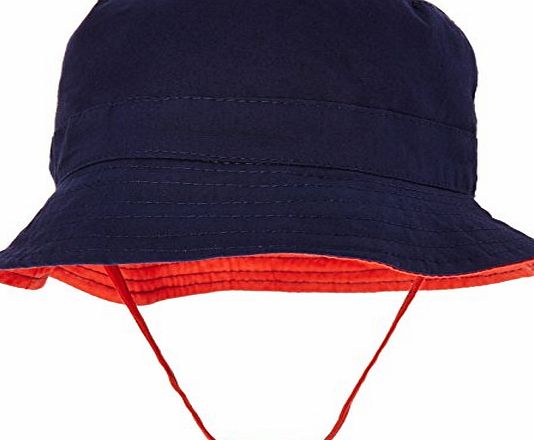 Pumpkin Patch Boys Reversible Sunhat, Red/Blue, 6-12 Months (Manufacturer Size:X-Small)