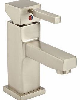 Pure Square Bathroom Brushed Nickel Mono Basin