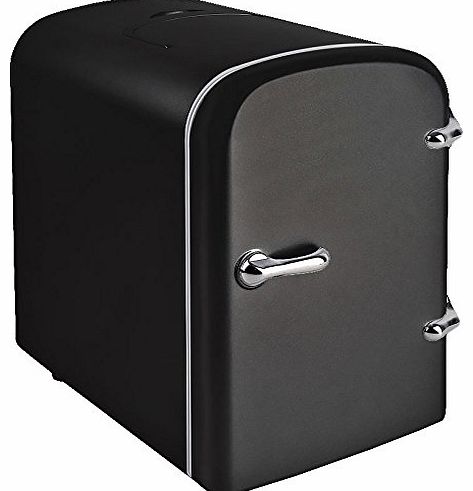 Puregadgets Black 4 Litre Mini Travel Fridge Cooler With Car Caravan & Home AC Adaptor Room Office Bedroom K