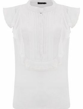 White Frilled Sheer Blouse 3238531