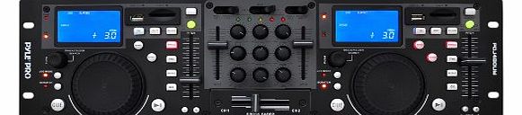 Pyle-Pro PDJ480UM USB and SD Decks With DJ Mixer