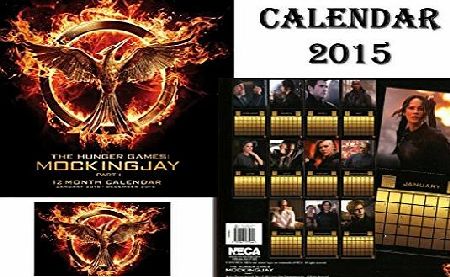 Pyramid HUNGER GAMES OFFICIAL CALENDAR 2015   HUNGER GAMES FRIDGE MAGNET