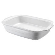 pyrex Ceramic White Large Rectangular Roaster