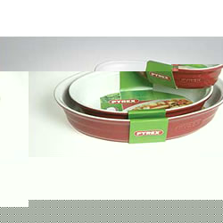 Pyrex Red Ceramic Triple Pack