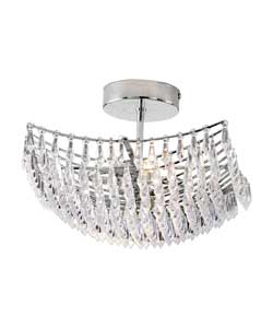 Quad 2 Light Square Ceiling Light