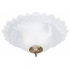 Quality Lighting Natasha Large Flush Ceiling Light in Polished