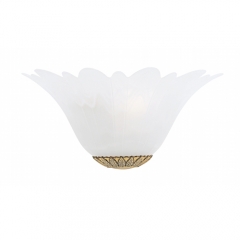 Quality Lighting Natasha Single Wall Light in Polished Brass