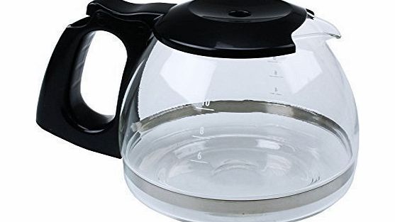 Qualtex Extra Strong Coffee Maker Carafe Glass Jug For Delonghi ICM2.B Machines SX1029