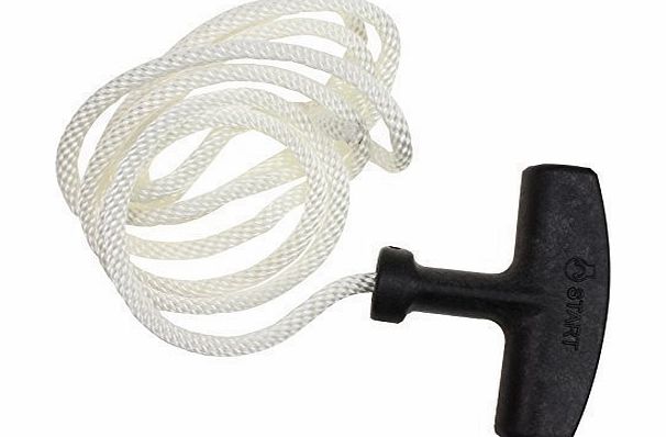 Qualtex Universal Lawnmower Starter Pull Handle amp; Cord Line/Rope Mower Engine Petrol