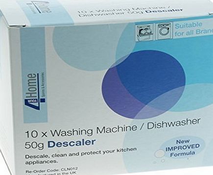 Qualtex Universal Washing Machine Descaler Descaling Cleaner 10 x 50g Descaler