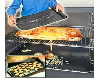 Qualtex X1 Heavy Duty, Reusable, Non Stick Oven Liner, Black, 40cm X 50cm Suitable For All Ovens