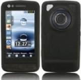 Samsung M8800 Pixon Black Silicon Skin Case by Qubits