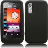 SAMSUNG TOCCO LITE S5230 SILICON SKIN CASE COVER- BLACK