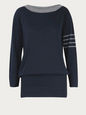 QUEEN AND BELLE KNITWEAR NAVY M QB-T-OLYA