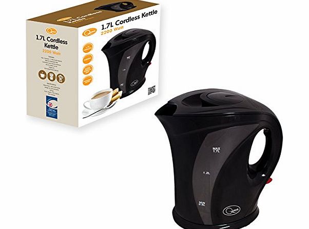 Quest Jug Kettle, 1.7 L, 2200 Watt, Black