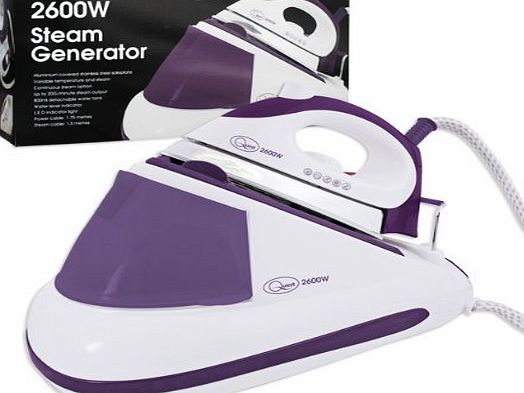 QUEST-oCean Express **AMAZING DEAL** SUPER POWERFUL 2600W QUEST STEAM GENERATOR IRON PURPLE