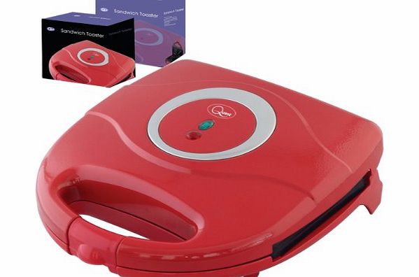 Quest Sandwich Maker, 800 Watt, Red