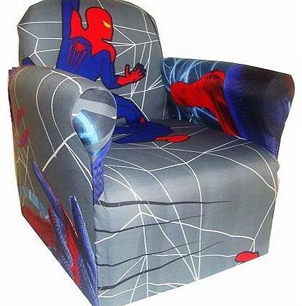 QUICKFABRICS SPIDER MAN CHILDRENS BRANDED CARTOON CHARACTER ARMCHAIR CHAIR BEDROOM PLAYROOM KIDS SEAT