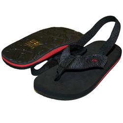 Boys Little Organica Flip Flops - Black