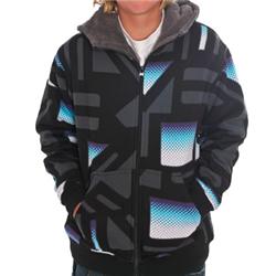 Boys Mega Bleeker Sherpa Hoody - Black