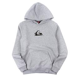 Boys Mountain & Wave Hoody - Light Grey