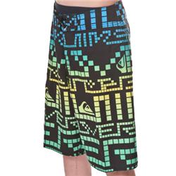 Boys Pixelator Youth Board Shorts-Black