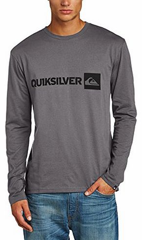 Mens Logo Bright B3 Crew Neck Long Sleeve Top, Grey (Metal), X-Large