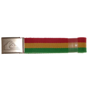 Mens Quiksilver Camp Site Belt.Rasta