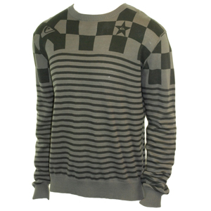 Mens Quiksilver Fundy Knit. Steel Grey