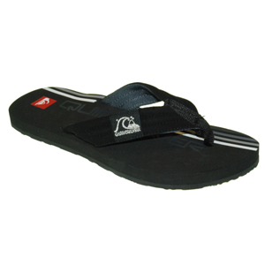 Mens Quiksilver Retrolio Flip Flops. Black