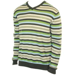 Mens Quiksilver White Sea Knit. Asphalt