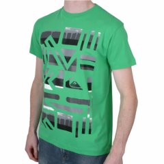 Mens Quiksilver Bleeker 3 Tee Shirt Posion Ivy