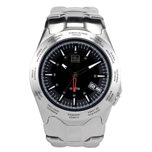 Mens Quiksilver Drop In Metal Watch. Gun Metal