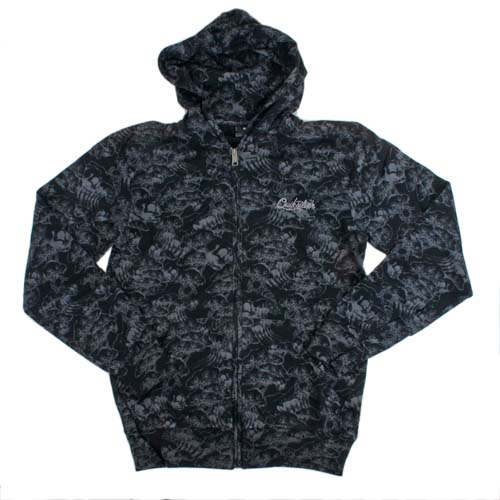 Mens Quiksilver Iso F/zip Hoody Black