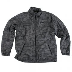 Mens Quiksilver Jutea Printed Jacket Bleeker Smoke