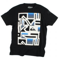 Mens Quiksilver Mega Bleeker Tee Black