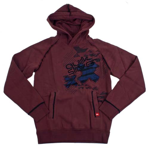 Mens Quiksilver Pollen Level Hoody Henna