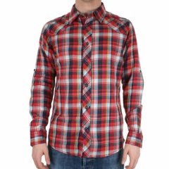 Mens Quiksilver Rincon Long Sleeve Shirt Quikred