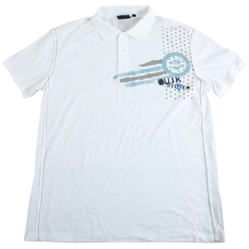 Mens Quiksilver Sugba Polo Shirt White