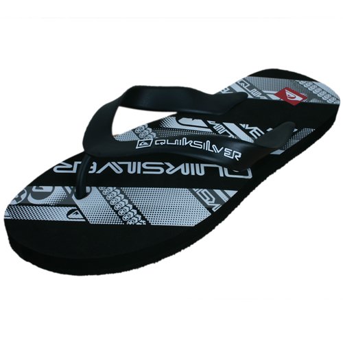 Quiksilver Mens Quiksilver Typo Flip Flops Black