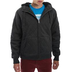 Porto Quilted Hoody - Dark Grey Heather