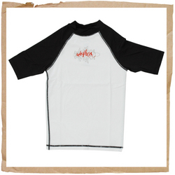 Reflection Jnr S/S Rash Vest White