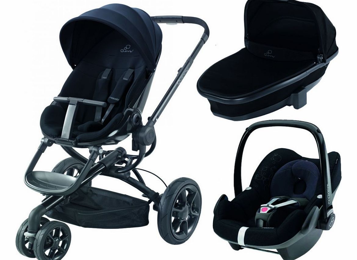 Moodd Pebble 3 in 1 Travel System Black