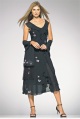 womens georgette bias-cut dress